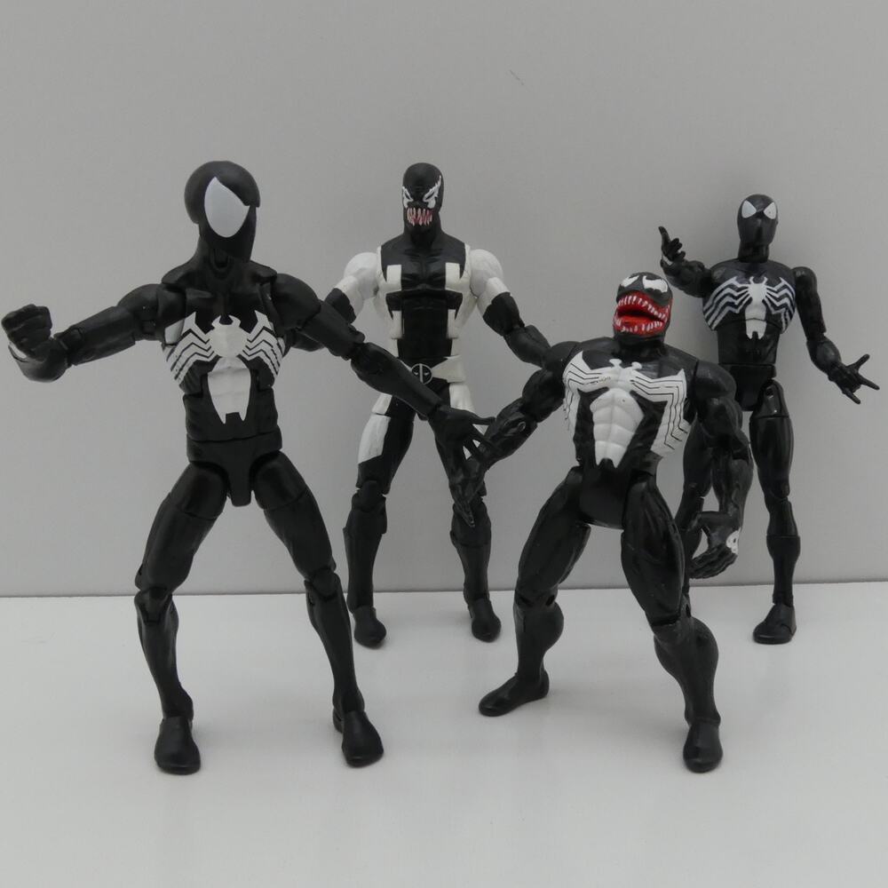 Marvel Legends Symbiote Spider-Man Venom Lot 4 Action Figures Loose See Desc